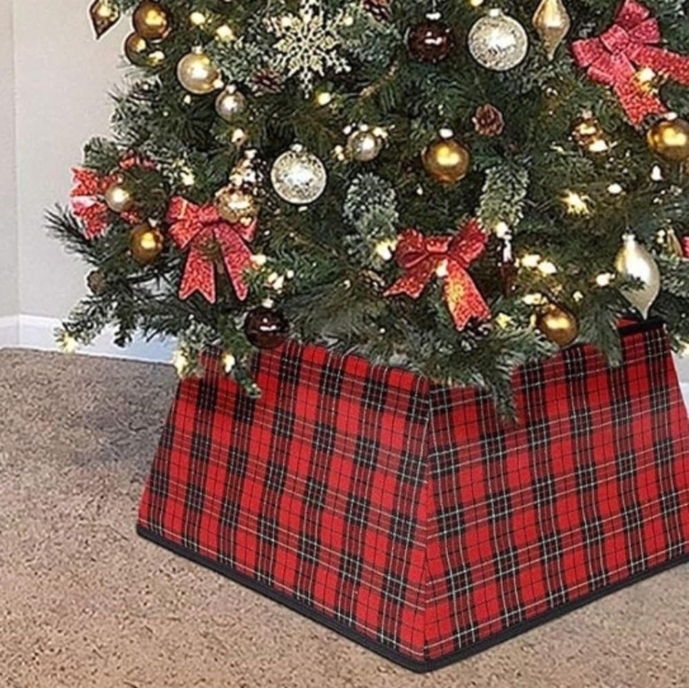 Christmas Tree Collar Christmas Tree Collar Square Ring for Decorations